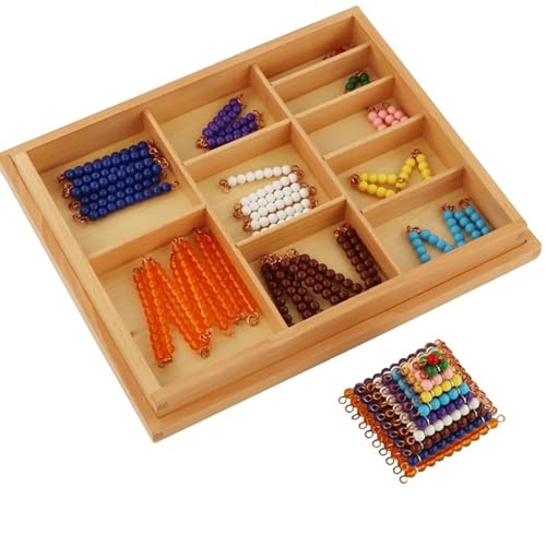 LLTCMYGS Mathematische Perlen-Lernmaterialien, Montessori Kurze Perlen-Multiplikationsstäbchen LLTCMYGS Mathematische Perlen-Lernmaterialien, Montessori Kurze Perlen-Multiplikationsstäbchen von LLTCMYGS
