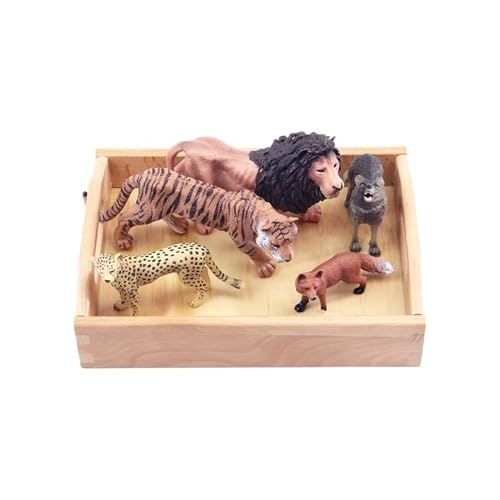 LLTCMYGS Mini-Wildtier-Modellset Lehrmittel, Montessori Sprachlernmaterialspielzeug von LLTCMYGS