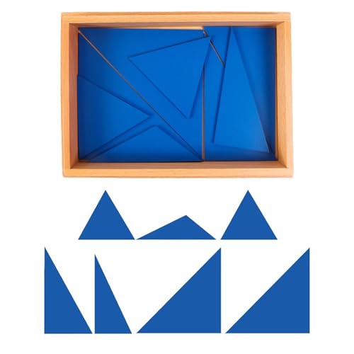 LLTCMYGS Montblanc Blaue Dreiecke Mathematik Holz Lehrmittel AIDS, Spielzeug für das frühe Lernen im Vorschulalter LLTCMYGS Montblanc Blaue Dreiecke Mathematik Holz Lehrmittel AIDS, Spielzeug für das frühe Lernen im Vorschulalter von LLTCMYGS