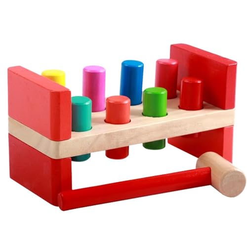 LLTCMYGS Montess Hämmerndes und Hämmerndes Holzspielzeug, Hand-Auge-Koordinationstraining, STEAM Kleinkindspielzeug LLTCMYGS Montess Hämmerndes und Hämmerndes Holzspielzeug, Hand-Auge-Koordinationstraining, STEAM Kleinkindspielzeug von LLTCMYGS