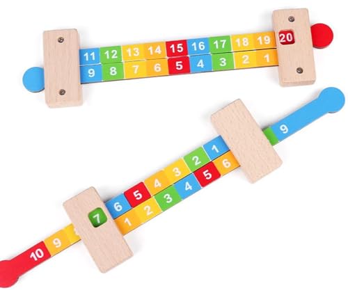 LLTCMYGS Montessori 20 Zahlenzerlegungsrequisiten, Früherziehung Mathematik Addition und Subtraktion Lernspielzeug,20 feet von LLTCMYGS