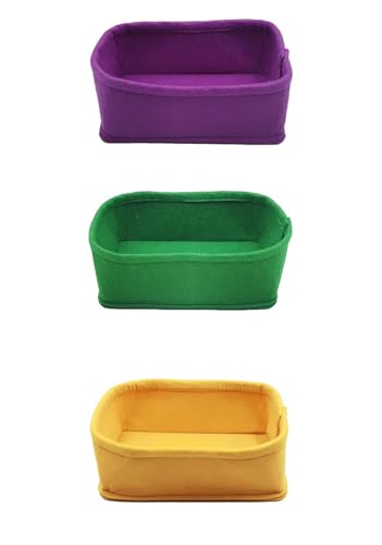 LLTCMYGS Montessori Aufbewahrungskorb für das Kinderzimmer, Aufbewahrungsbox für den Alltag und die Arbeit (3 Stück) von LLTCMYGS