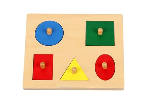 LLTCMYGS Montessori Baby Puzzle Panel Spielzeug, Holz Geometrie Bestellung Puzzle Board, Kinderspielzeug,Model c von LLTCMYGS