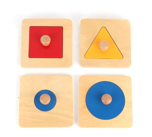 LLTCMYGS Montessori Baby Puzzle Panel Spielzeug, Holz Geometrie Bestellung Puzzle Board, Kinderspielzeug,Model d von LLTCMYGS