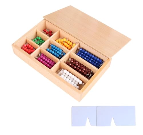 LLTCMYGS Montessori Beaded Math Learning AIDS, Spielzeug zur Verbesserung des mathematischen Denkens im Vorschulalter,Colour LLTCMYGS Montessori Beaded Math Learning AIDS, Spielzeug zur Verbesserung des mathematischen Denkens im Vorschulalter,Colour von LLTCMYGS
