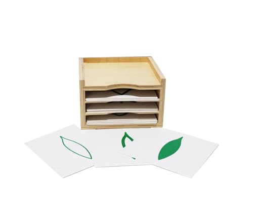 LLTCMYGS Montessori Blatt Karte Dreischichtiges Schrank Spielzeug, Vorschulbildung Karte Schrank von LLTCMYGS