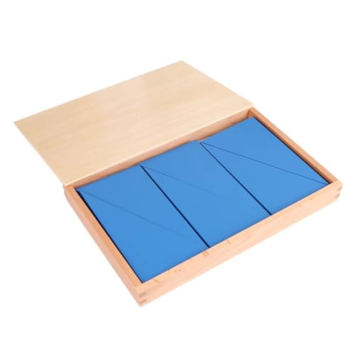 LLTCMYGS Montessori Blaues Dreieck Geometrie Board Mathe Spielzeug, Vorschule Mathe Material Spielzeug von LLTCMYGS