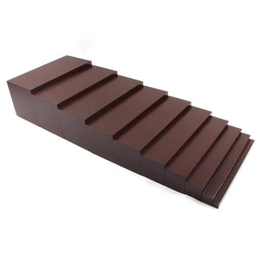 LLTCMYGS Montessori Braune Treppenmaterialien, Lernspielzeug aus Buchenholz für Kinder im Vorschulalter LLTCMYGS Montessori Braune Treppenmaterialien, Lernspielzeug aus Buchenholz für Kinder im Vorschulalter von LLTCMYGS
