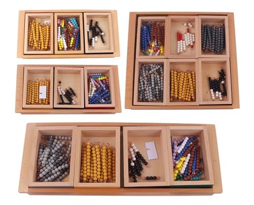 LLTCMYGS Montessori Buche Mathe Perlen Unterrichten AIDS, Vorschulkinder Mathematik Bildung Bank Spiel,Four Pieces LLTCMYGS Montessori Buche Mathe Perlen Unterrichten AIDS, Vorschulkinder Mathematik Bildung Bank Spiel,Four Pieces von LLTCMYGS