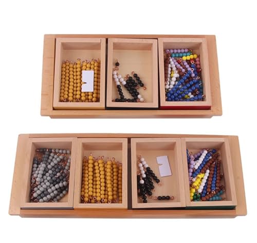 LLTCMYGS Montessori Buche Mathe Perlen Unterrichten AIDS, Vorschulkinder Mathematik Bildung Bank Spiel,Plus or Minus von LLTCMYGS