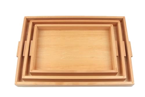 LLTCMYGS Montessori Buchenpalette für Kinder, DREI Aufbewahrungstabletts für Kinderaktivitäten LLTCMYGS Montessori Buchenpalette für Kinder, DREI Aufbewahrungstabletts für Kinderaktivitäten von LLTCMYGS