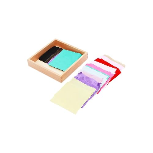 LLTCMYGS Montessori Bunte Faltbare Stoffkiste Spielzeug, taktile Wahrnehmung Erkundungsstoffbox von LLTCMYGS