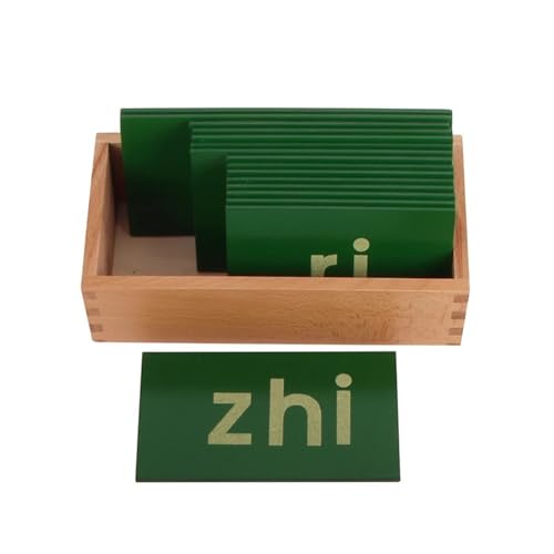 LLTCMYGS Montessori Chinesisches Schleifpapier Pinyin Lehre AIDS, Lernmaterialien für die frühkindliche Entwicklung,Overall Reading von LLTCMYGS