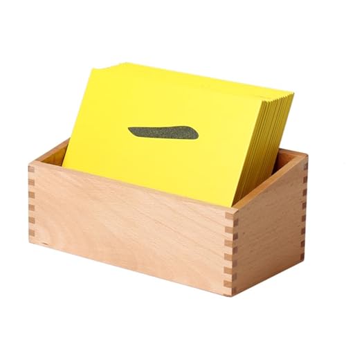 LLTCMYGS Montessori Chinesisches Schriftzeichen Erleuchtung Sprachunterricht AIDS, Chinesisches Sandzeichen Tafel,Gelb von LLTCMYGS