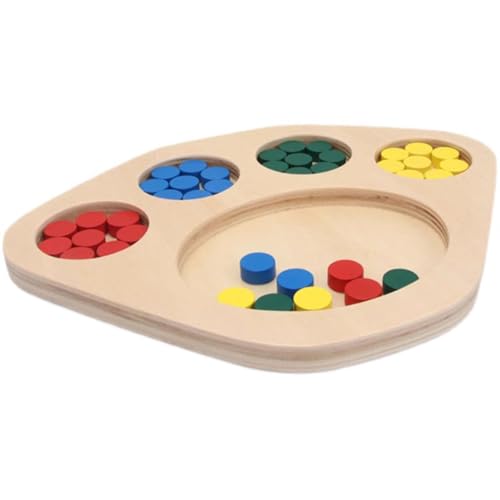 LLTCMYGS Montessori Color Classification Tablett, Spielzeug für Babys im Vorschulalter von LLTCMYGS