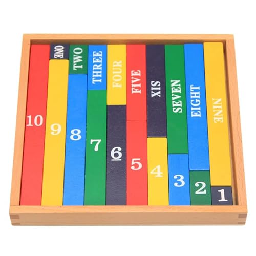 LLTCMYGS Montessori Color Fractional Rods Mathematische Lehrmittel, Holz Kleine numerische Stäbe LLTCMYGS Montessori Color Fractional Rods Mathematische Lehrmittel, Holz Kleine numerische Stäbe von LLTCMYGS