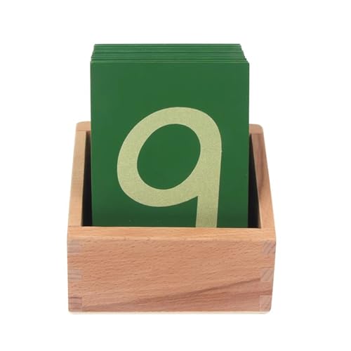 LLTCMYGS Montessori Digital Card Teaching AIDS, Sandpapier Digital Tape Box für Kinder von LLTCMYGS