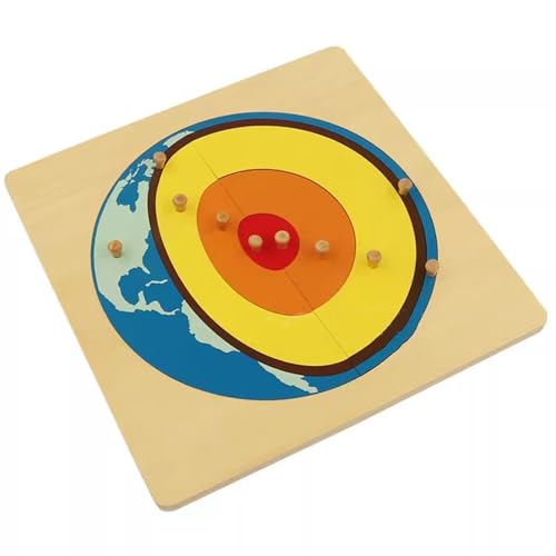 LLTCMYGS Montessori Erdstruktur Puzzle Lehrmittel, Holz-Erdpuzzle-Spielzeug LLTCMYGS Montessori Erdstruktur Puzzle Lehrmittel, Holz-Erdpuzzle-Spielzeug von LLTCMYGS