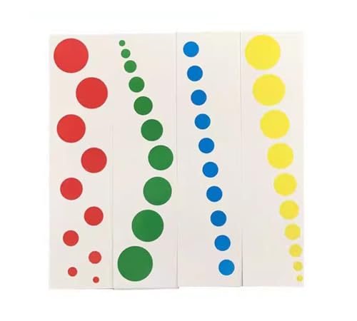 LLTCMYGS Montessori Farbige Zylinder Kontrollkarten, Sensorisches Material für Vorschulkinder von LLTCMYGS