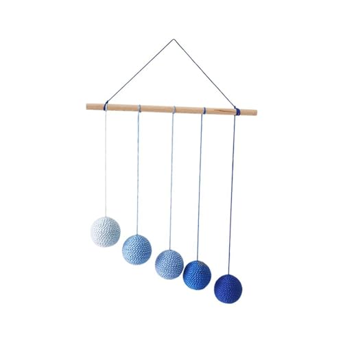LLTCMYGS Montessori Farbverlauf Farbball visuelles Verfolgungsspielzeug, hängendes Lernmobile,Blau von LLTCMYGS