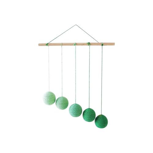 LLTCMYGS Montessori Farbverlauf Farbball visuelles Verfolgungsspielzeug, hängendes Lernmobile,Grün von LLTCMYGS