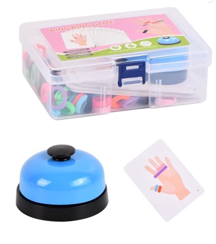 LLTCMYGS Montessori Finger Elastic Anxiety Ring Set, grundlegendes Bewegungstraining Spielzeug für Kinder und Säuglinge von LLTCMYGS