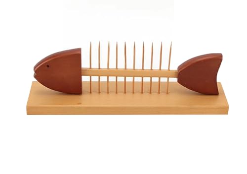 LLTCMYGS Montessori Fischgräten-Lehrmittel, Fischgräten-Matching-Spielzeug, Feinmotorik von LLTCMYGS