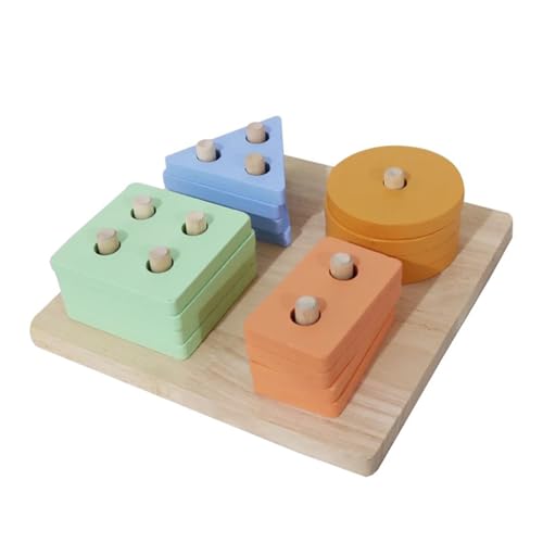 LLTCMYGS Montessori-Form, Farbklassifizierung, Stapeln, Bausteine, Feinmotorik und sensorische Entwicklung von LLTCMYGS