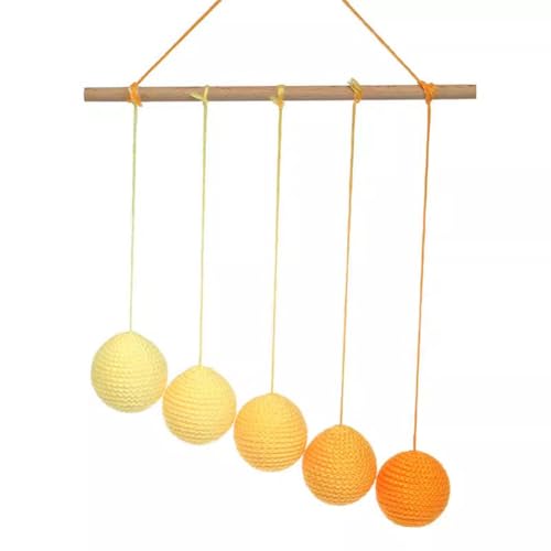 LLTCMYGS Montessori Früherziehung Hängende Mobile Früherziehungsausrüstung, Baby Visual Pendant Gradient Layer Color Ball,Gelb LLTCMYGS Montessori Früherziehung Hängende Mobile Früherziehungsausrüstung, Baby Visual Pendant Gradient Layer Color Ball,Gelb von LLTCMYGS