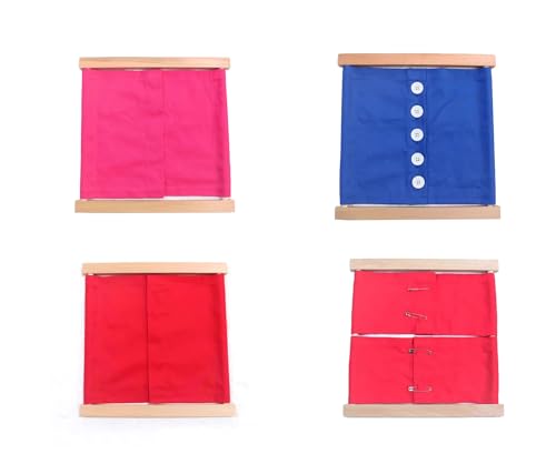 LLTCMYGS Montessori Frühpädagogik Kleidung Rahmenset, Alltag AIDS lehren (4 Stück) von LLTCMYGS