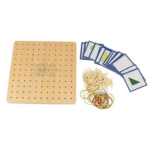 LLTCMYGS Montessori Geometric Nail Board Lehrmittel, Grafisches Mathematisches Bildungsspielzeug LLTCMYGS Montessori Geometric Nail Board Lehrmittel, Grafisches Mathematisches Bildungsspielzeug von LLTCMYGS