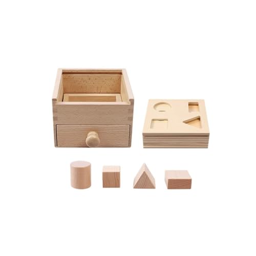 LLTCMYGS Montessori Geometrie Eingabebox Lehrmittel, Form Matching Box Lernspielzeug LLTCMYGS Montessori Geometrie Eingabebox Lehrmittel, Form Matching Box Lernspielzeug von LLTCMYGS