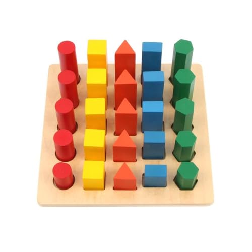LLTCMYGS Montessori Geometrische Bausteine Mathematik Unterricht AIDS, Lernspielzeug für die Früherziehung von LLTCMYGS