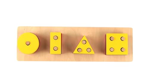 LLTCMYGS Montessori Geometrische Puzzle Bausteine, Geometrisches Bauspielzeug aus Holz,Block c LLTCMYGS Montessori Geometrische Puzzle Bausteine, Geometrisches Bauspielzeug aus Holz,Block c von LLTCMYGS
