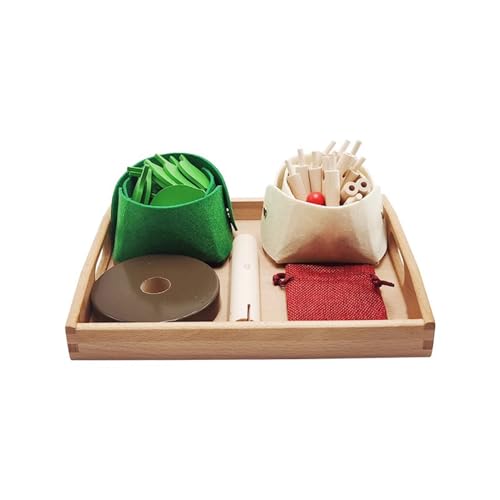 LLTCMYGS Montessori Grünes Kleines Baum Bauklotz Set Spielzeuge, Konzentrationsentwicklung Lehrhilfen von LLTCMYGS