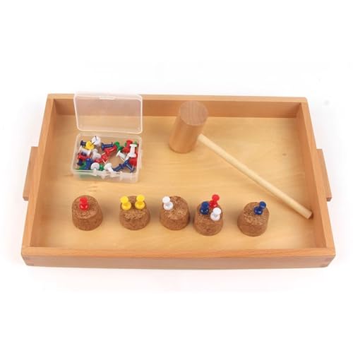 LLTCMYGS Montessori Hammer Peg Spiel Lehrmittel, Kinder Hammer Peg Training Spielzeug LLTCMYGS Montessori Hammer Peg Spiel Lehrmittel, Kinder Hammer Peg Training Spielzeug von LLTCMYGS