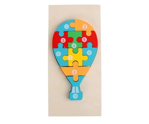 LLTCMYGS Montessori Holz Cartoon Fahrzeug Puzzles, Vorschule Baustein Puzzles Spielzeug,Hot air Balloons LLTCMYGS Montessori Holz Cartoon Fahrzeug Puzzles, Vorschule Baustein Puzzles Spielzeug,Hot air Balloons von LLTCMYGS