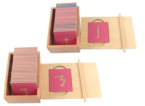 LLTCMYGS Montessori Holz Chinesisch Schriftzeichen Sprache Unterrichten AIDS, Chinesisch Schriftzeichen Striche Rechtschreib Kopierbrett,Two Pieces von LLTCMYGS