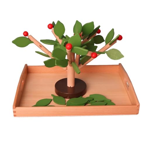 LLTCMYGS Montessori Holz DIY Montage, Baum Home Office Dekoration Spielzeug,Grün von LLTCMYGS