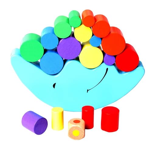LLTCMYGS Montessori Holz Mond Balance Baustein Spielzeug, Holz Stapelklötze und Sortierspielzeug LLTCMYGS Montessori Holz Mond Balance Baustein Spielzeug, Holz Stapelklötze und Sortierspielzeug von LLTCMYGS