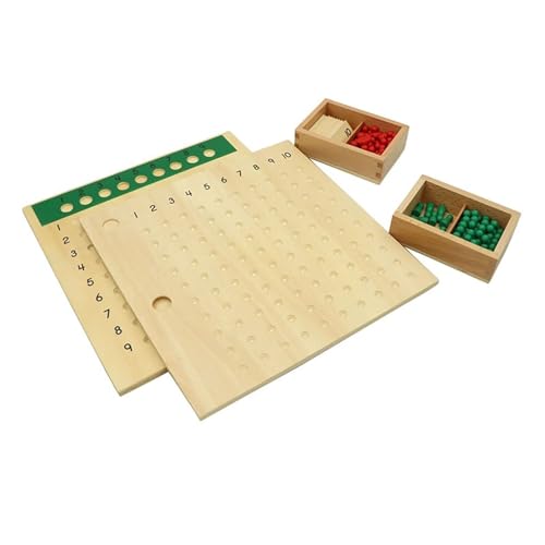 LLTCMYGS Montessori Holz-Multiplikations- und Divisionsbrett Lehrhilfen, Frühlernwerkzeuge für mathematische Operationen LLTCMYGS Montessori Holz-Multiplikations- und Divisionsbrett Lehrhilfen, Frühlernwerkzeuge für mathematische Operationen von LLTCMYGS