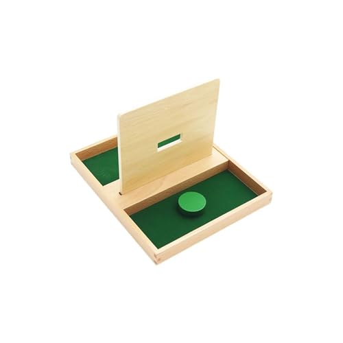 LLTCMYGS Montessori Holz Rundballwurfbrett, Imbucare-Brett mit gestrickten Ballspielzeugen,Model b von LLTCMYGS
