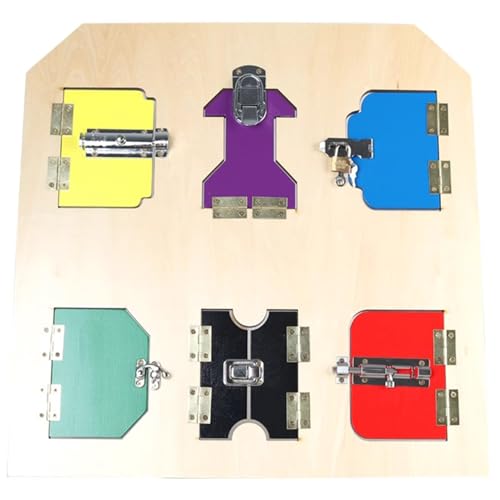 LLTCMYGS Montessori Holz Sensorisches Lock-Picking Board Teaching AIDS, Feinmotorik für Vorschulkinder Reisespielzeug LLTCMYGS Montessori Holz Sensorisches Lock-Picking Board Teaching AIDS, Feinmotorik für Vorschulkinder Reisespielzeug von LLTCMYGS