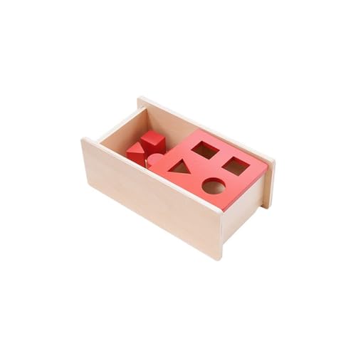 LLTCMYGS Montessori Holz-Sinnes-Geometrie-Eingabekasten, Baby-Imbucare-Box mit Flip-Deckel, Spielzeug für praktische Lebenskompetenzen,Model b von LLTCMYGS