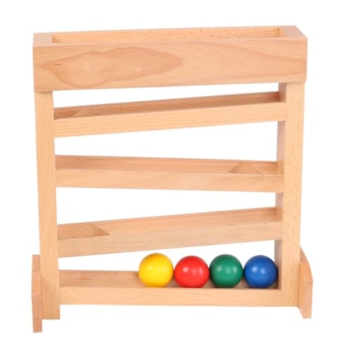 LLTCMYGS Montessori Holz Visual Tracking Slider Track Spielzeug, Holz Ball Tracking Spielzeug, Konzentrationstraining von LLTCMYGS