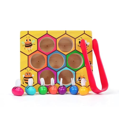 LLTCMYGS Montessori Holz Wabenspielzeug, Kleinkind Feinmotorik Spielzeug, Vorschulbildung Geschenk LLTCMYGS Montessori Holz Wabenspielzeug, Kleinkind Feinmotorik Spielzeug, Vorschulbildung Geschenk von LLTCMYGS