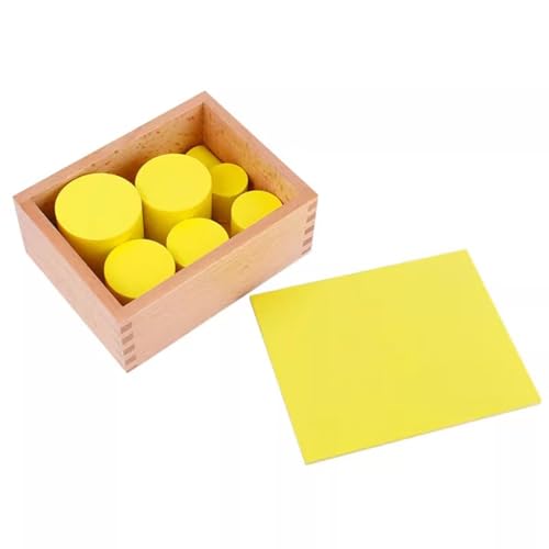 LLTCMYGS Montessori Holz Zylindrisches Material ohne Knöpfe, sensorisches Entwicklungsmaterial für Kinder,Gelb LLTCMYGS Montessori Holz Zylindrisches Material ohne Knöpfe, sensorisches Entwicklungsmaterial für Kinder,Gelb von LLTCMYGS