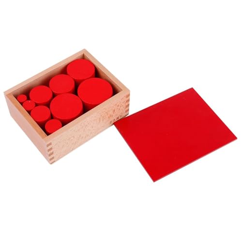 LLTCMYGS Montessori Holz Zylindrisches Material ohne Knöpfe, sensorisches Entwicklungsmaterial für Kinder,Rot LLTCMYGS Montessori Holz Zylindrisches Material ohne Knöpfe, sensorisches Entwicklungsmaterial für Kinder,Rot von LLTCMYGS