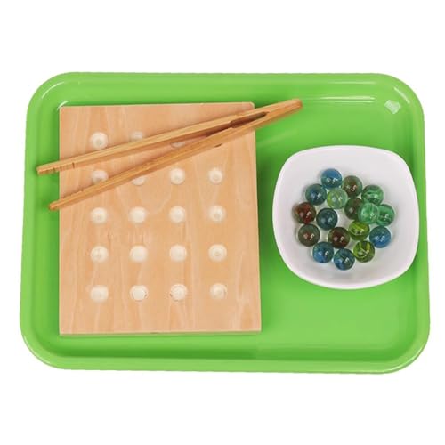 LLTCMYGS Montessori Holzbrett Perlenpicken Tägliches Leben, Lehrmittel, Feinmotorik für Kinder,Model a LLTCMYGS Montessori Holzbrett Perlenpicken Tägliches Leben, Lehrmittel, Feinmotorik für Kinder,Model a von LLTCMYGS