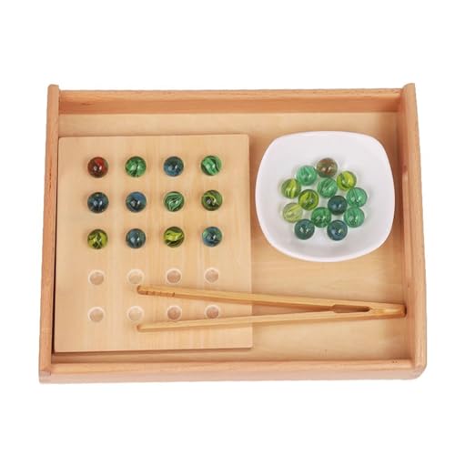 LLTCMYGS Montessori Holzbrett Perlenpicken Tägliches Leben, Lehrmittel, Feinmotorik für Kinder,Model b LLTCMYGS Montessori Holzbrett Perlenpicken Tägliches Leben, Lehrmittel, Feinmotorik für Kinder,Model b von LLTCMYGS
